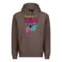 Coffee Invader Zim Gir Premium Hoodie - artisFamous