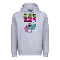 Heather Grey Invader Zim Gir Premium Hoodie - artisFamous