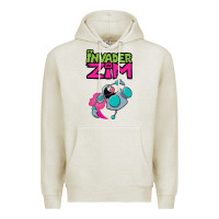 Oatmeal Heather Invader Zim Gir Premium Hoodie - artisFamous