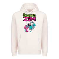 Pale Pink Invader Zim Gir Premium Hoodie - artisFamous