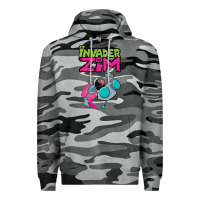 Slate Camo Invader Zim Gir Premium Hoodie - artisFamous