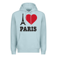 Blue Mist i love paris eiffel tower funny Premium Hoodie - artisFamous