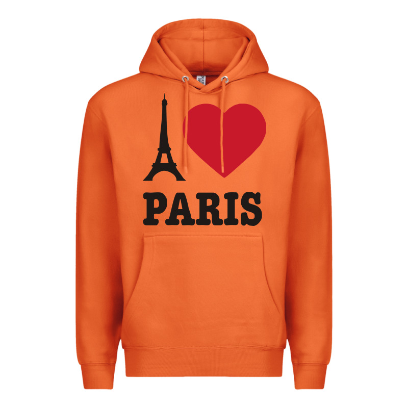 I Love Paris Eiffel Tower Funny Premium Hoodie by artisFamous | Teevron