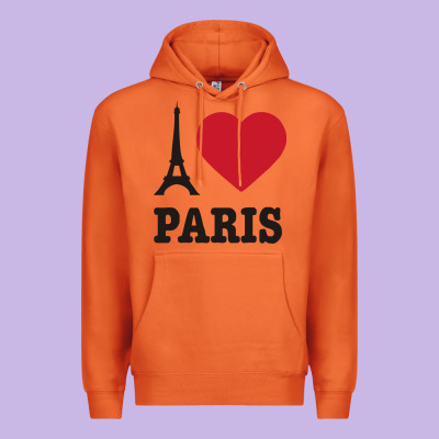 I Love Paris Eiffel Tower Funny Premium Hoodie Designed By Artisfamous