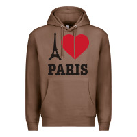 Chestnut i love paris eiffel tower funny Premium Hoodie - artisFamous