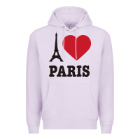 Lilac i love paris eiffel tower funny Premium Hoodie - artisFamous