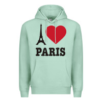 Seafoam i love paris eiffel tower funny Premium Hoodie - artisFamous