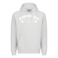 Dove Grey fired up garage Premium Hoodie - artisFamous