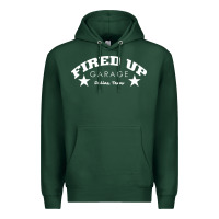 Sports Green fired up garage Premium Hoodie - artisFamous