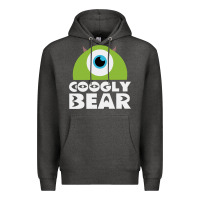 Charcoal Heather googly bear Premium Hoodie - artisFamous