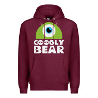 Burgundy googly bear Premium Hoodie - artisFamous