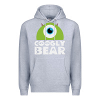Heather Grey googly bear Premium Hoodie - artisFamous