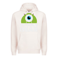 Pale Pink googly bear Premium Hoodie - artisFamous