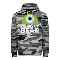 Slate Camo googly bear Premium Hoodie - artisFamous