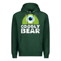 Sports Green googly bear Premium Hoodie - artisFamous