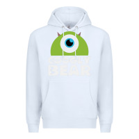 White googly bear Premium Hoodie - artisFamous