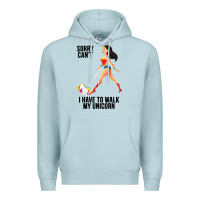 Blue Mist wonder woman sorry can't Premium Hoodie - artisFamous