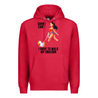 Cardinal wonder woman sorry can't Premium Hoodie - artisFamous