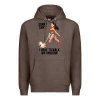 Coffee wonder woman sorry can't Premium Hoodie - artisFamous