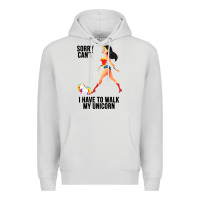 Dove Grey wonder woman sorry can't Premium Hoodie - artisFamous