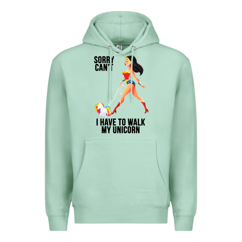 Wonder Woman Sorry Can't Premium Hoodie by artisFamous | Teevron