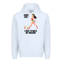 White wonder woman sorry can't Premium Hoodie - artisFamous