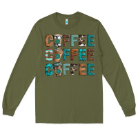 Army Green coffee Long Sleeve Tee - Artiststas