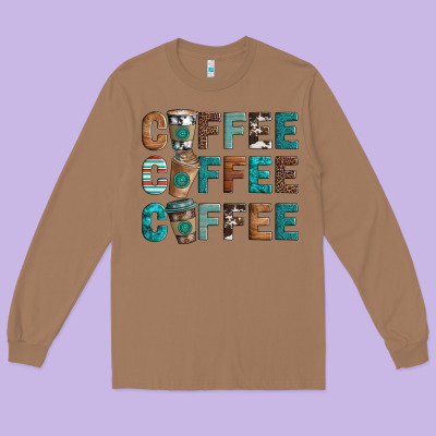 Coffee Long Sleeve Tee Designed By Artiststas