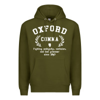 Army Green funny english grammar nerd Premium Hoodie - artisFamous