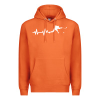 Carrot hockey player heartbeat ice Premium Hoodie - artisFamous