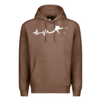 Chestnut hockey player heartbeat ice Premium Hoodie - artisFamous