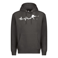 Smoke hockey player heartbeat ice Premium Hoodie - artisFamous