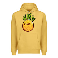 Antique Gold pineapple fruits Premium Hoodie - artisFamous