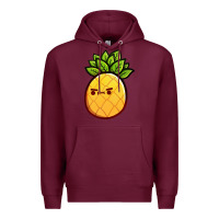 Burgundy pineapple fruits Premium Hoodie - artisFamous