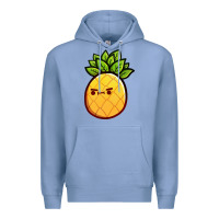 Colony Blue pineapple fruits Premium Hoodie - artisFamous