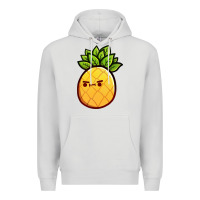 Dove Grey pineapple fruits Premium Hoodie - artisFamous