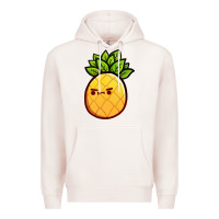Pale Pink pineapple fruits Premium Hoodie - artisFamous