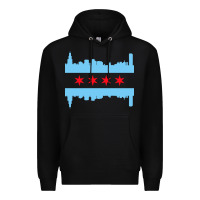 Black awesome chicago city Premium Hoodie - artisFamous