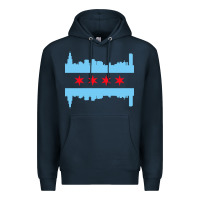 Navy awesome chicago city Premium Hoodie - artisFamous