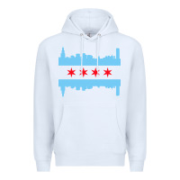 White awesome chicago city Premium Hoodie - artisFamous