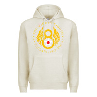 Oatmeal Heather mighty eighth   8th anniversary Premium Hoodie - artisFamous