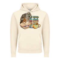 Vintage Artic owl and books Vintage Hoodie - BarkalooDesign