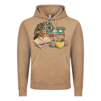 Vintage Coffee owl and books Vintage Hoodie - BarkalooDesign