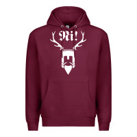Burgundy monty comedy python Premium Hoodie - artisFamous