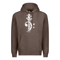 Coffee musical guitar bass Premium Hoodie - artisFamous