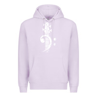 Lilac musical guitar bass Premium Hoodie - artisFamous
