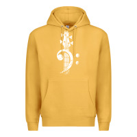 Mustard musical guitar bass Premium Hoodie - artisFamous