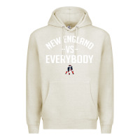 Oatmeal Heather new england everybody Premium Hoodie - artisFamous