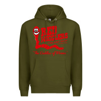 Army Green red wigglers Premium Hoodie - artisFamous