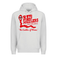 Dove Grey red wigglers Premium Hoodie - artisFamous